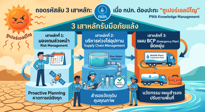 ถอดรหัสลับ 3 เสาหลัก: เมื่อ กปภ. ต้องปะทะ "ซูเปอร์เอลนีโญ"