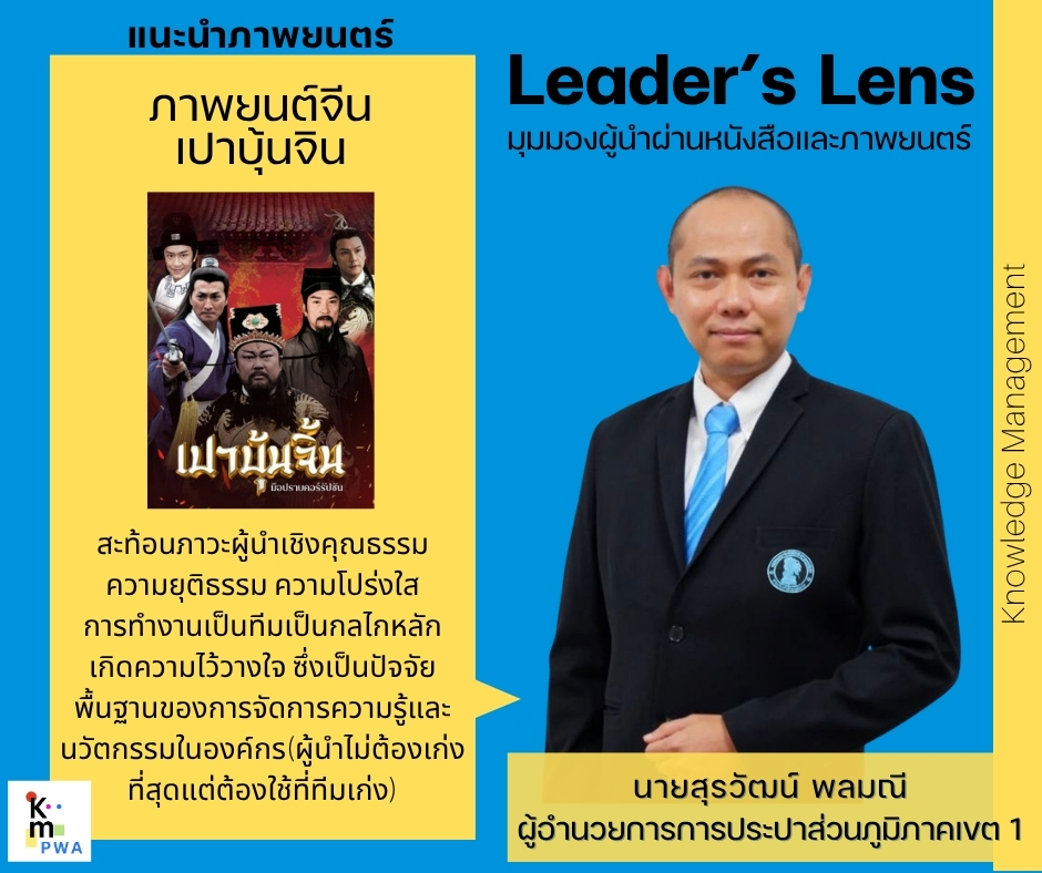 Leader’s Lens : นายสุรวัฒน์ พลมณี ผู้อำนวยการการประปาส่วนภูมิภาคเขต 1